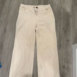 Cream Corduroy Pants